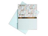 Busta+biglietto 12,5x9 compleanno star 36pz.