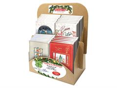 Biglietto gelso Natale 48pz. assortiti