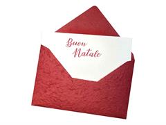 Biglietto kozo a busta Natale + inserto 36pz.