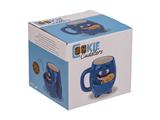 Tazza in ceramica con porta biscotti - Mostro blu