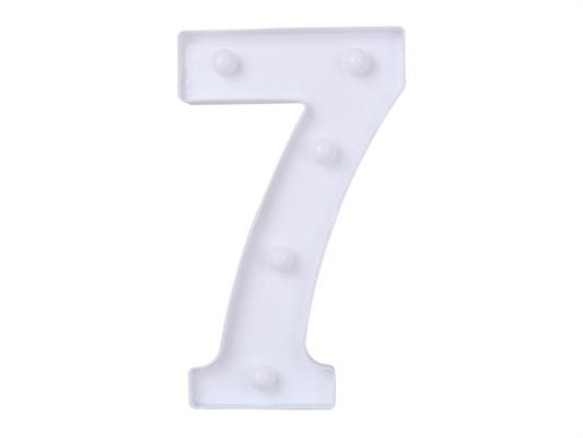 Luce a led numero 7 22cm