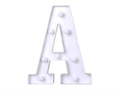 Luce a led lettera A 22cm