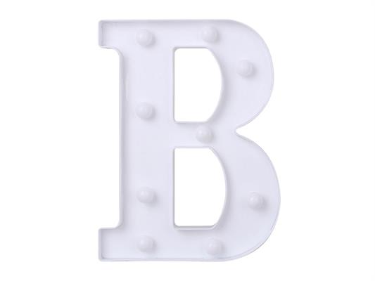 Luce a led lettera B 22cm