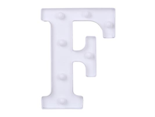 Luce a led lettera F 22cm