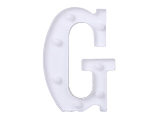 Luce a led lettera G 22cm