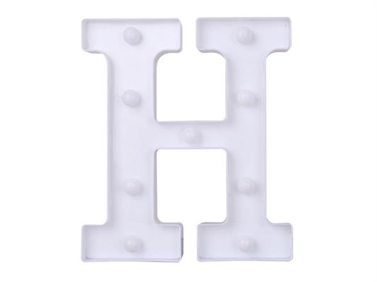 Luce a led lettera H 22cm