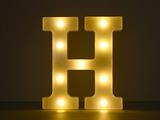 Luce a led lettera H 22cm