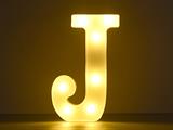 Luce a led lettera J 22cm