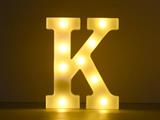 Luce a led lettera K 22cm