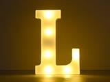 Luce a led lettera L 22cm