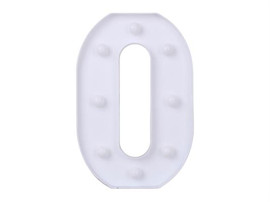 Luce a led lettera O 22cm