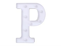 Luce a led lettera P 22cm