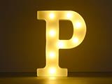 Luce a led lettera P 22cm