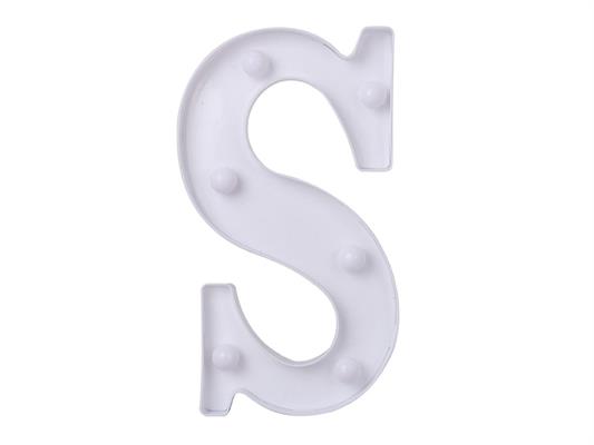 Luce a led lettera S 22cm