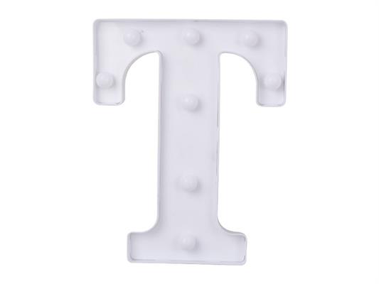 Luce a led lettera T 22cm