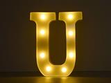 Luce a led lettera U 22cm