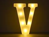 Luce a led lettera V 22cm