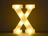 Luce a led lettera X 22cm