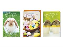Biglietto Buona Pasqua vernice trasparente