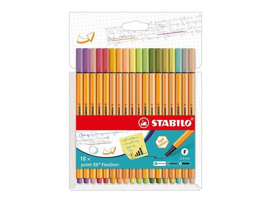 Stabilo Point 88 pastello - 18pz.