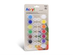 Acrilici 14 colori 4,5ml con pennello