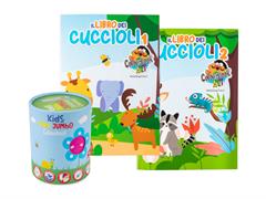 Pennarelli Mini Kids + Il libro dei cuccioli 24pz.