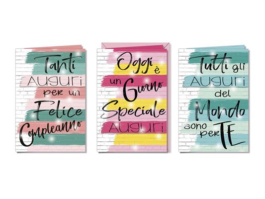 Biglietto auguri con applicazioni di carta