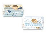 Biglietto portasoldi battesimo azzurro dolcelegno