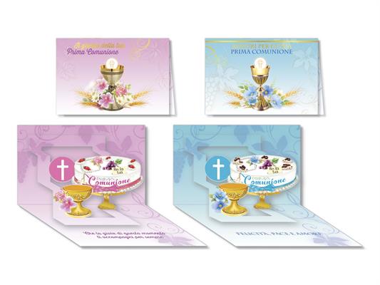 Biglietto comunione pop up