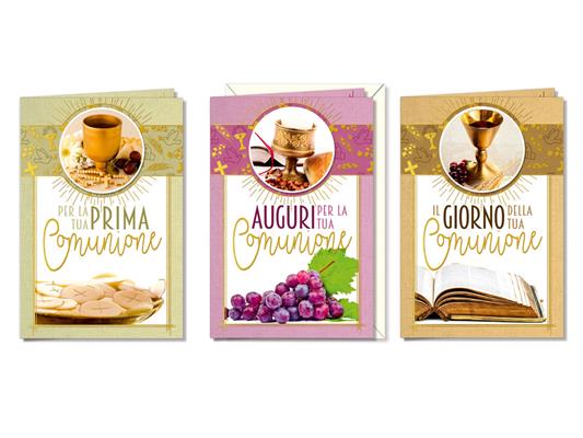 Biglietto comunione con applicazione di carta