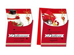 Biglietto laurea fustella