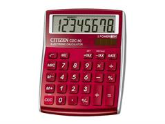 Calcolatrice 8 cifre CDC80 - Rossa
