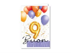 Biglietti numero 9 palloncino
