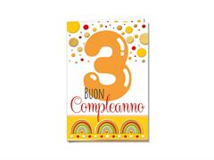 Biglietto compleanno 3 anni