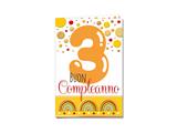 Biglietto compleanno 3 anni