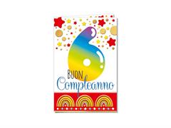 Biglietto compleanno 6 anni