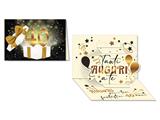 Biglietto numero 40 oro pop up