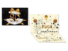 Biglietto numero 80 oro pop up