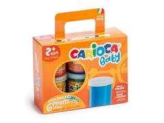 Tempera a dita Carioca Baby 80ml 6pz. assortiti