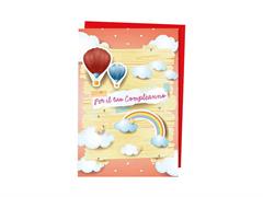 Biglietto porta soldi augurale compleanno glitter