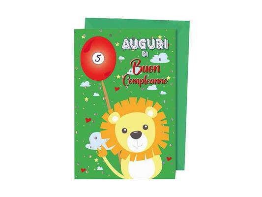 Biglietto augurale compleanno con rotella