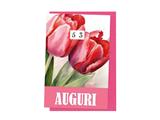 Biglietto augurale compleanno doppia rotella