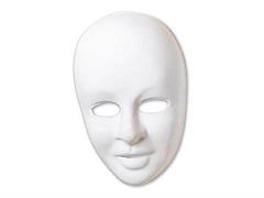 Maschera bianca da decorare 14x20 12pz.