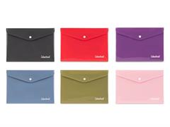 Busta A4 con bottone e soffietto Wild 6pz. Colourbook
