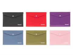 Busta A5 con bottone Wild 6pz. - Colori assortiti