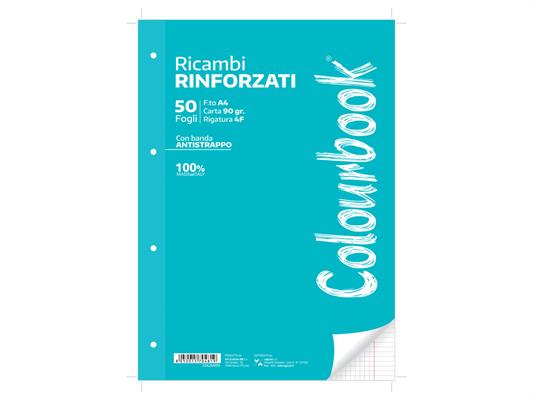 Ricambi rinforzati A4 50 fogli 90 g - 10F