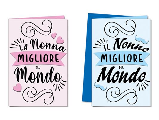 Biglietto auguri nonni