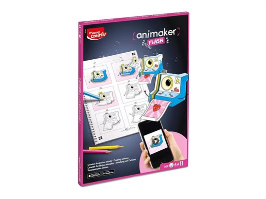 Maped Creativ Animaker Flash – Kit Cartoni Animati per Bambini