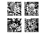 Velvet Van Orton Art set 4 disegni