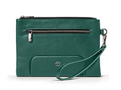 Pochette Gate Paint ecopelle InTempo - Verde